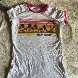 Palm Springs White tee